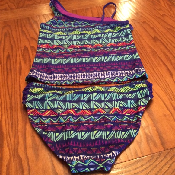 SO (Kohl’s) Tankini Ruffle Swimwear, Sz XXL (16), - Picture 4 of 8
